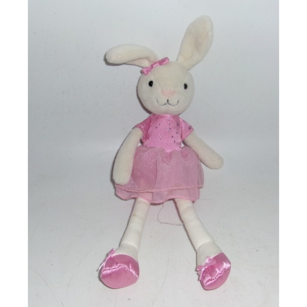 Jellycat Pink Bitsy Satin Ballerina Bunny Plush – 10" – Tag Cut – Lovey Toy